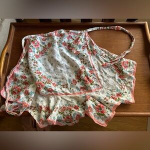 Floral vintage handkerchief apron